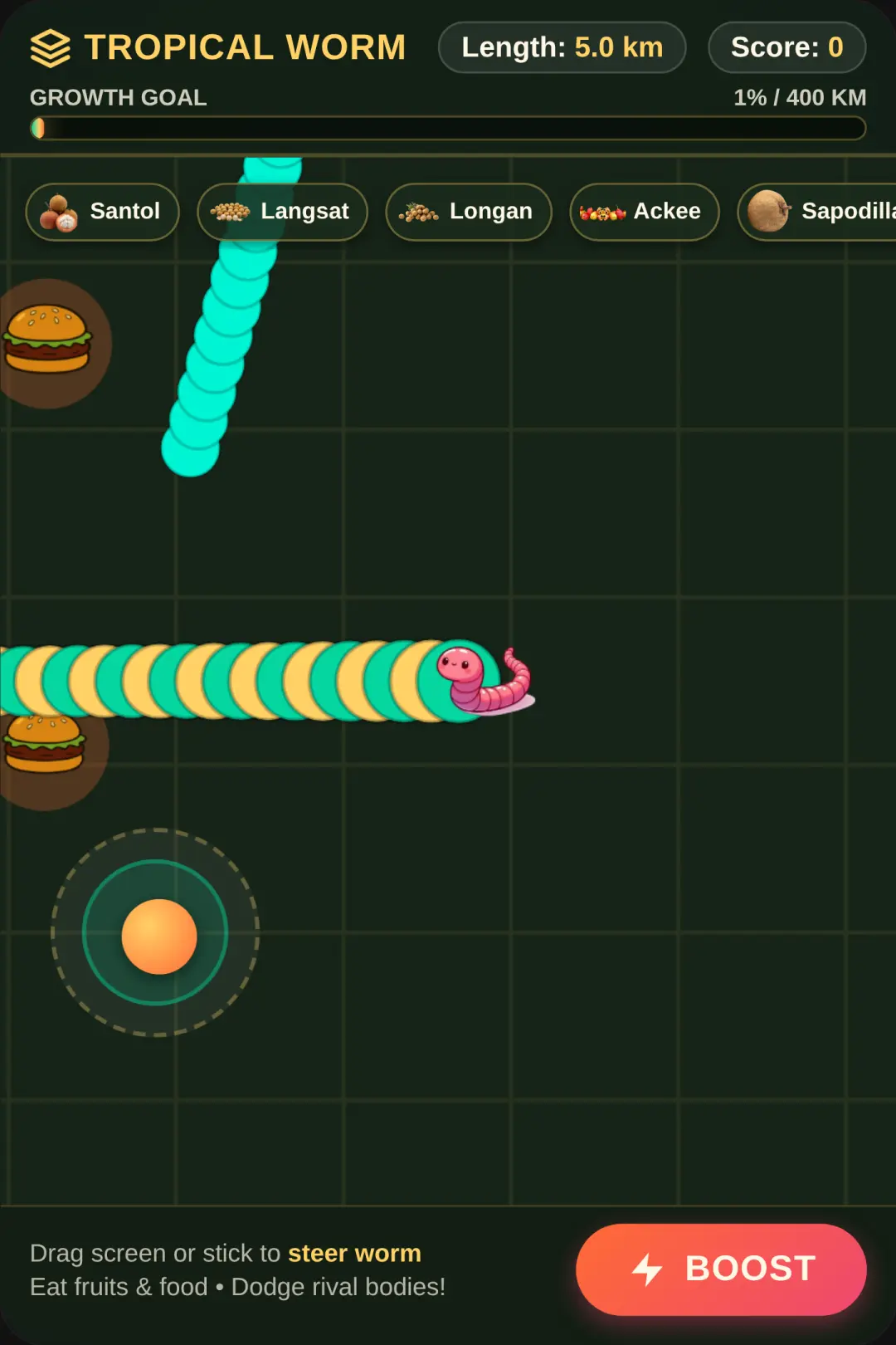 Fruit Hungry Snake — 400 KM Giant Worm cover