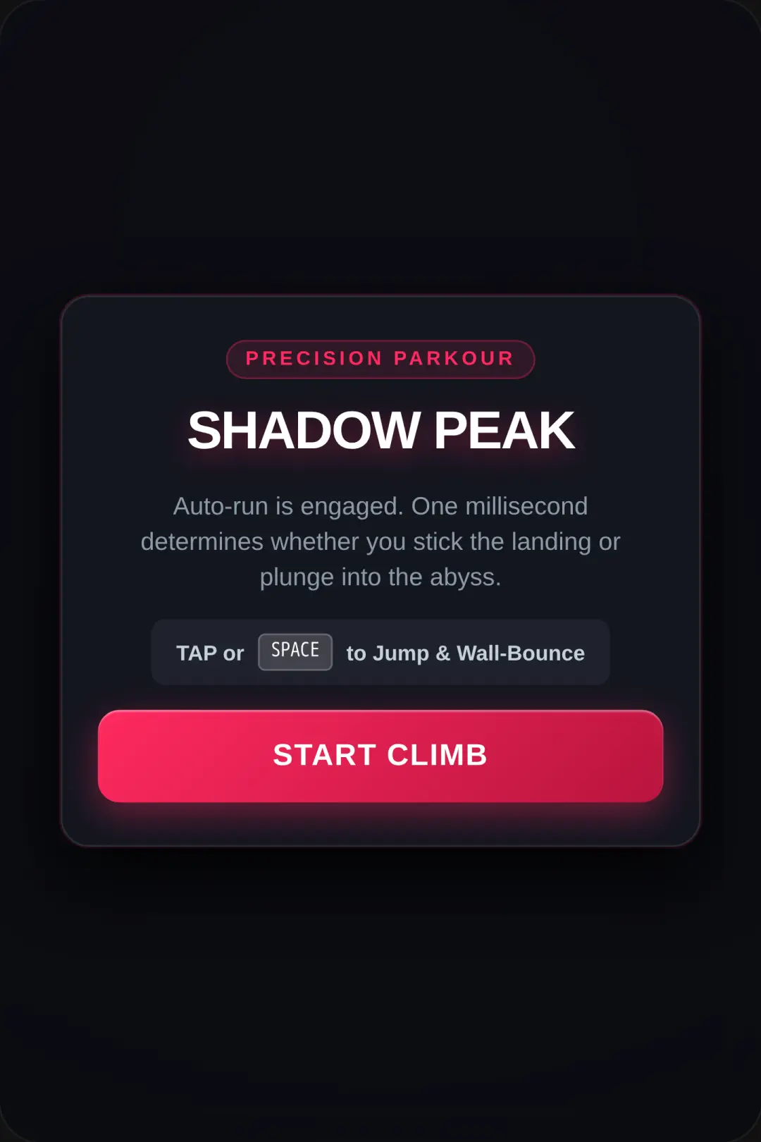 SHADOW PEAK - Brutal Parkour cover