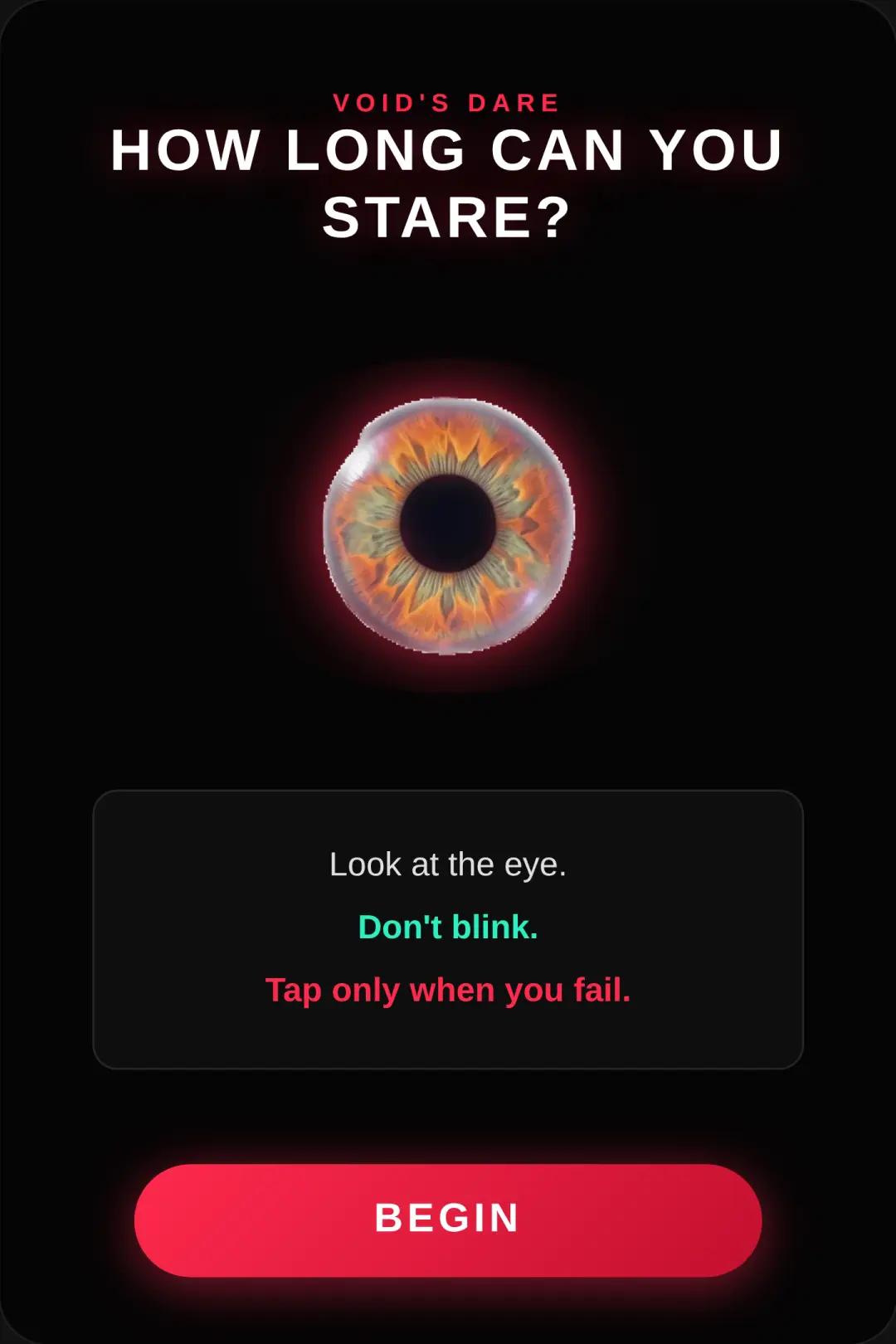 HOW LONG CAN YOU STARE? cover