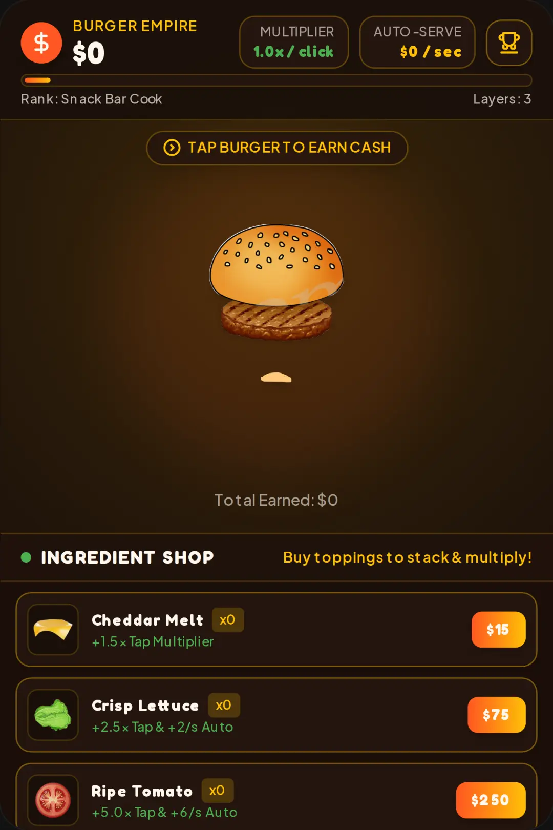 Burger Clicker - Diner Pop cover