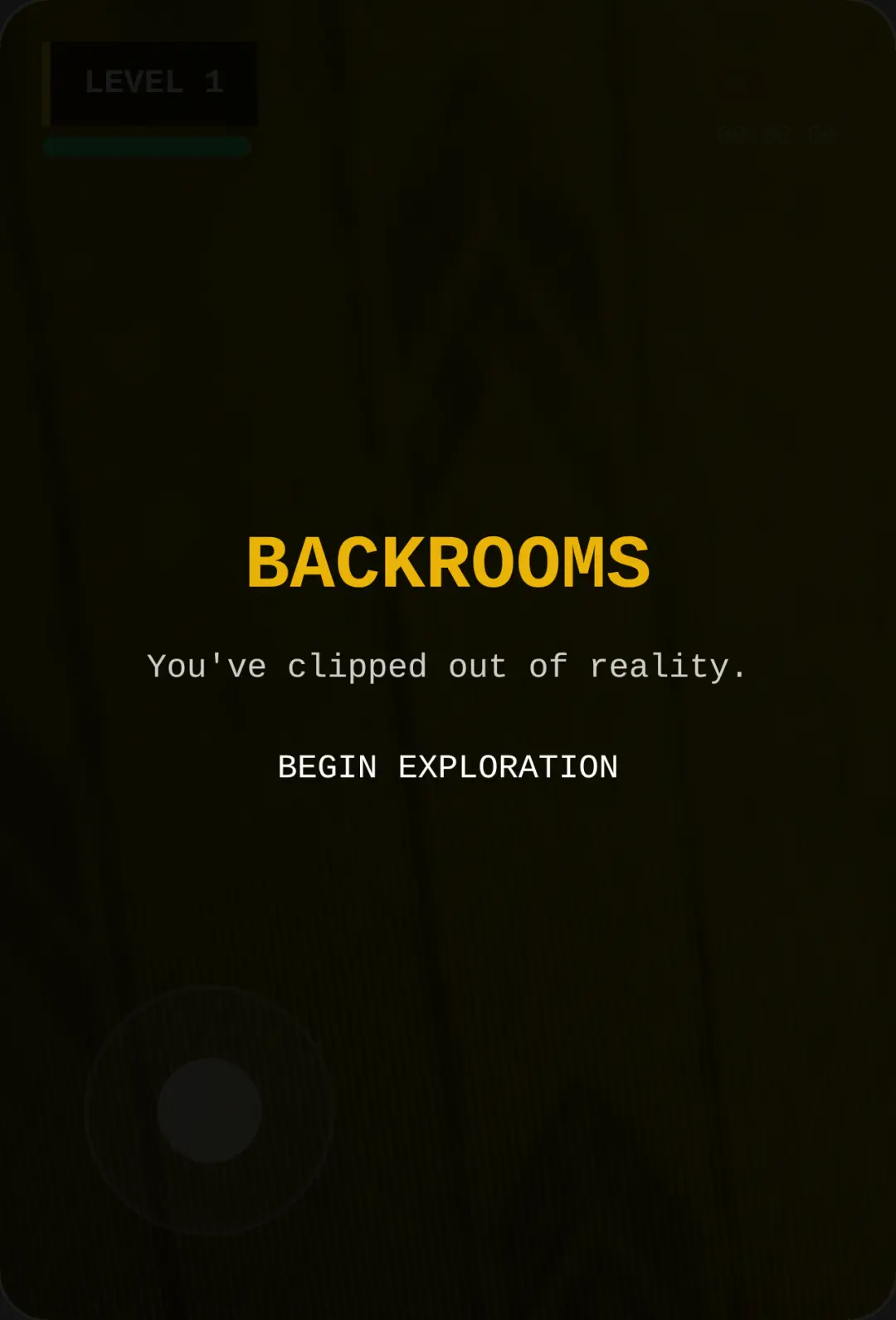 Backrooms: The Five Levels of Fear cover