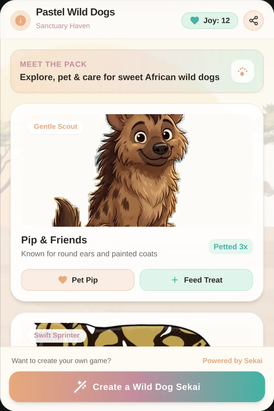 Pastel Wild Dog Sanctuary cover