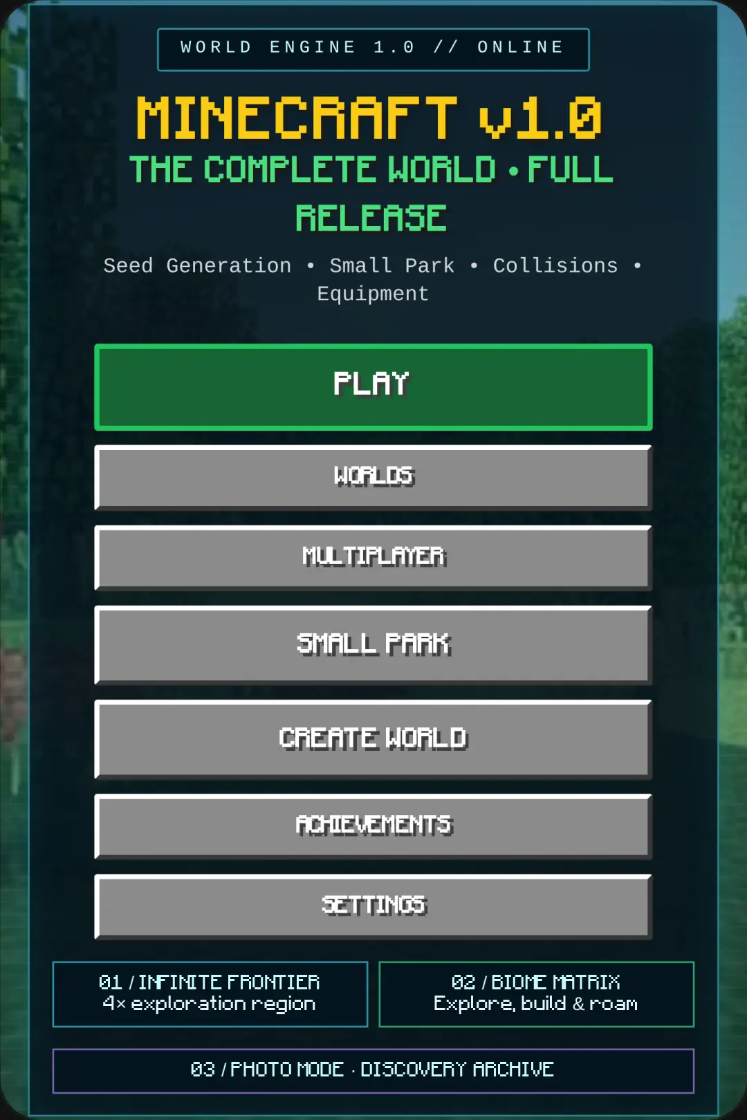 Minecraft 3D cover