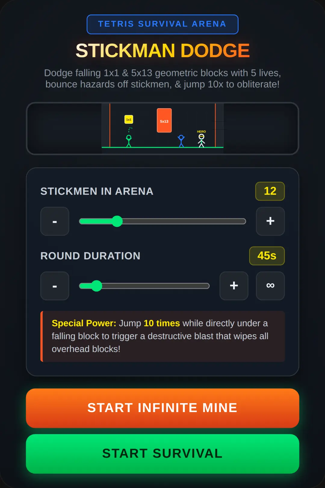 Tetris Stickman Arena cover