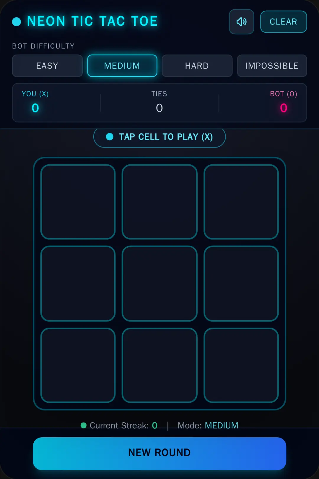 Neon Tic-Tac-Toe cover