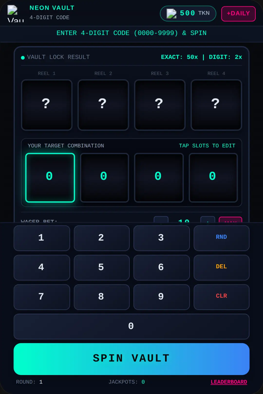 Neon Vault 4-Digit cover
