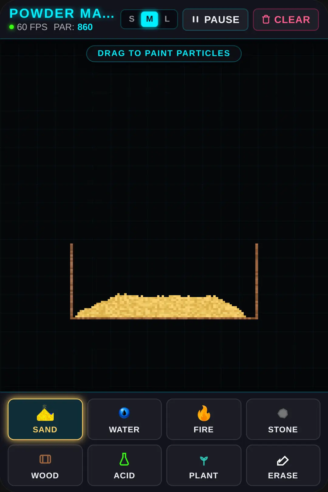 Powder Matrix - Cellular Sandbox add gun powder oil and lava cover