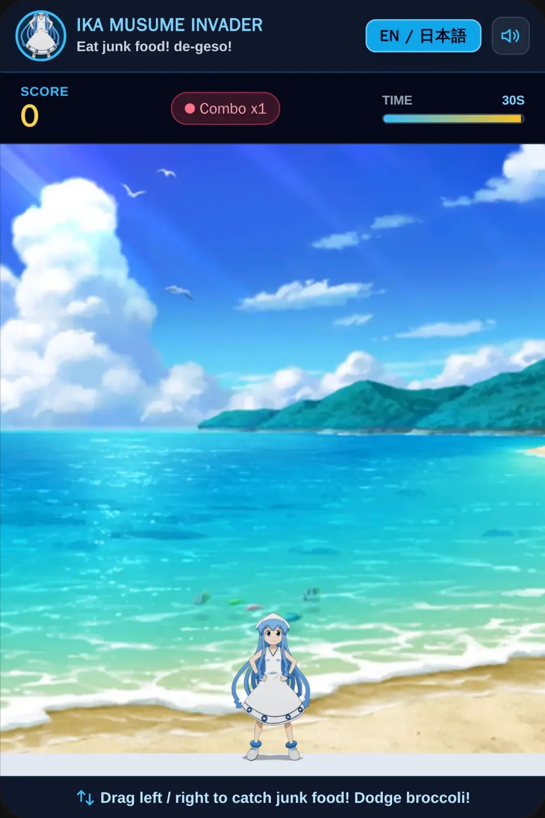 Ika Musume Snack Invaders junk food cover