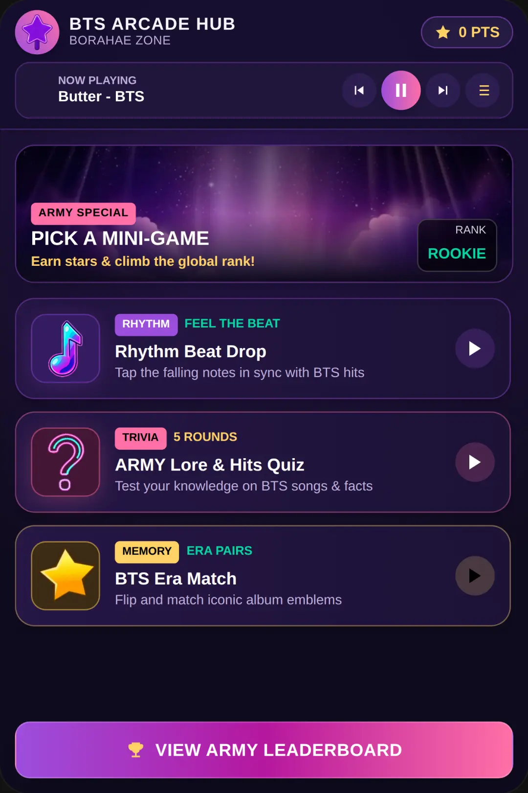 BTS Arcade Hub cover
