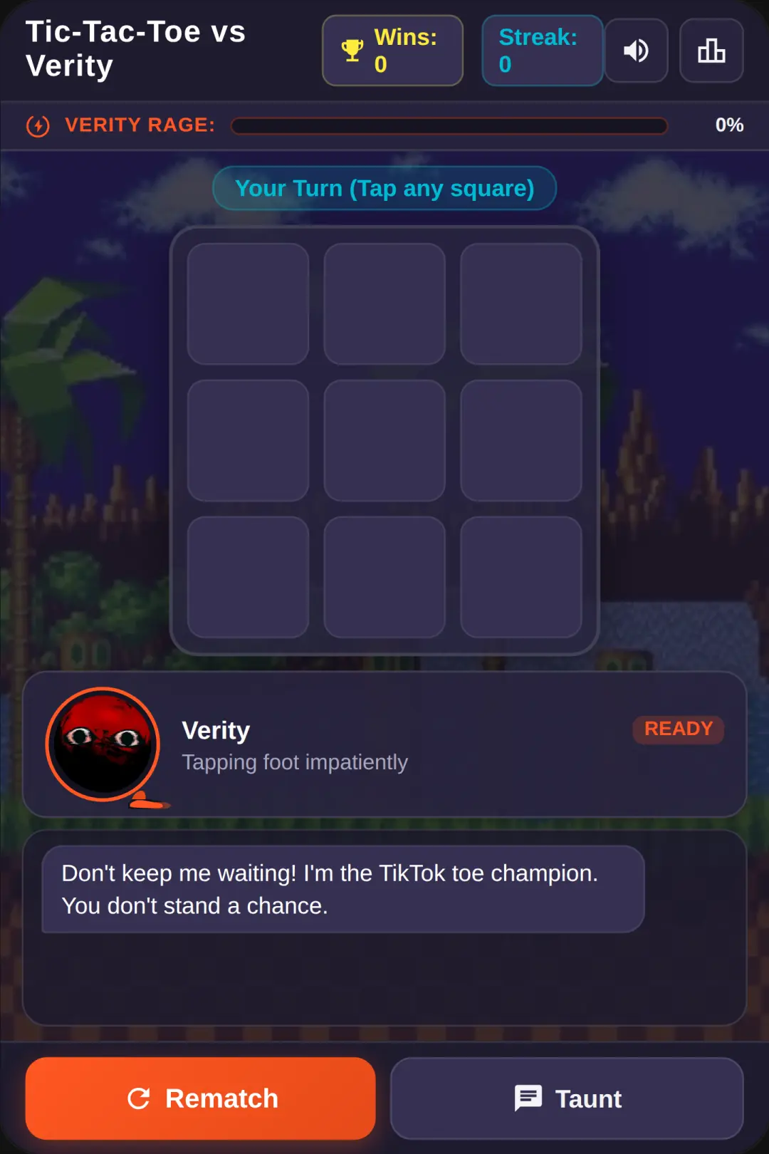 Tic-Tac-Toe vs Verity cover