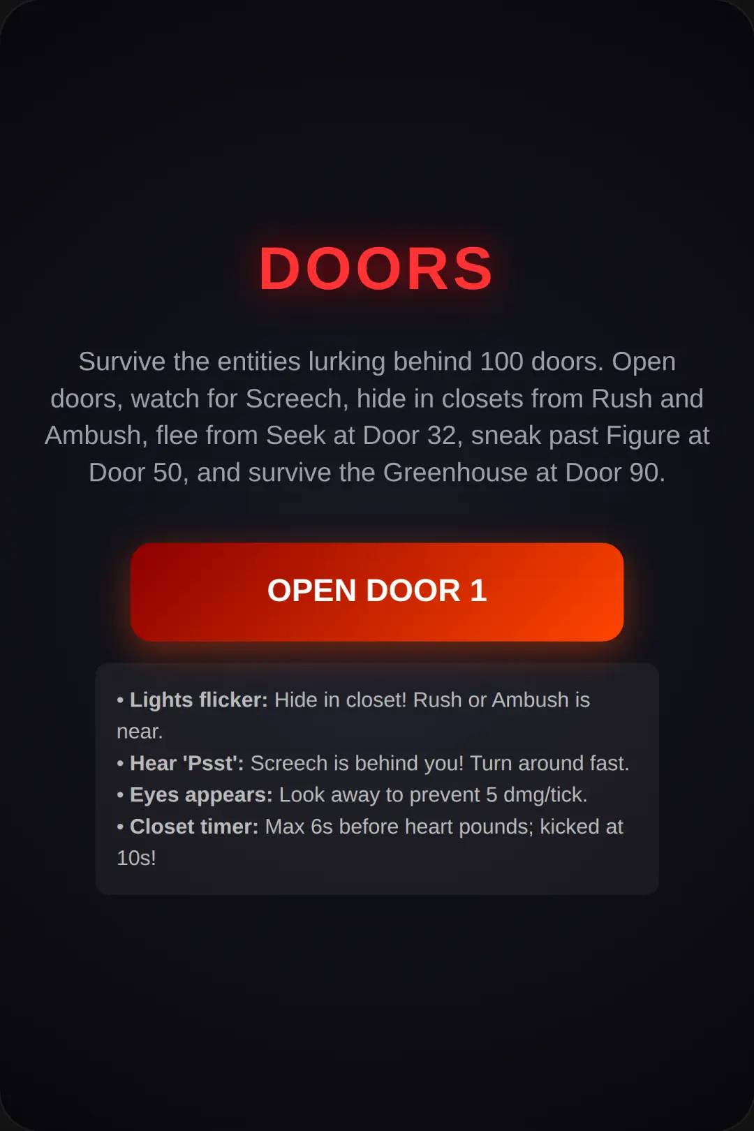 Roblox Doors cover