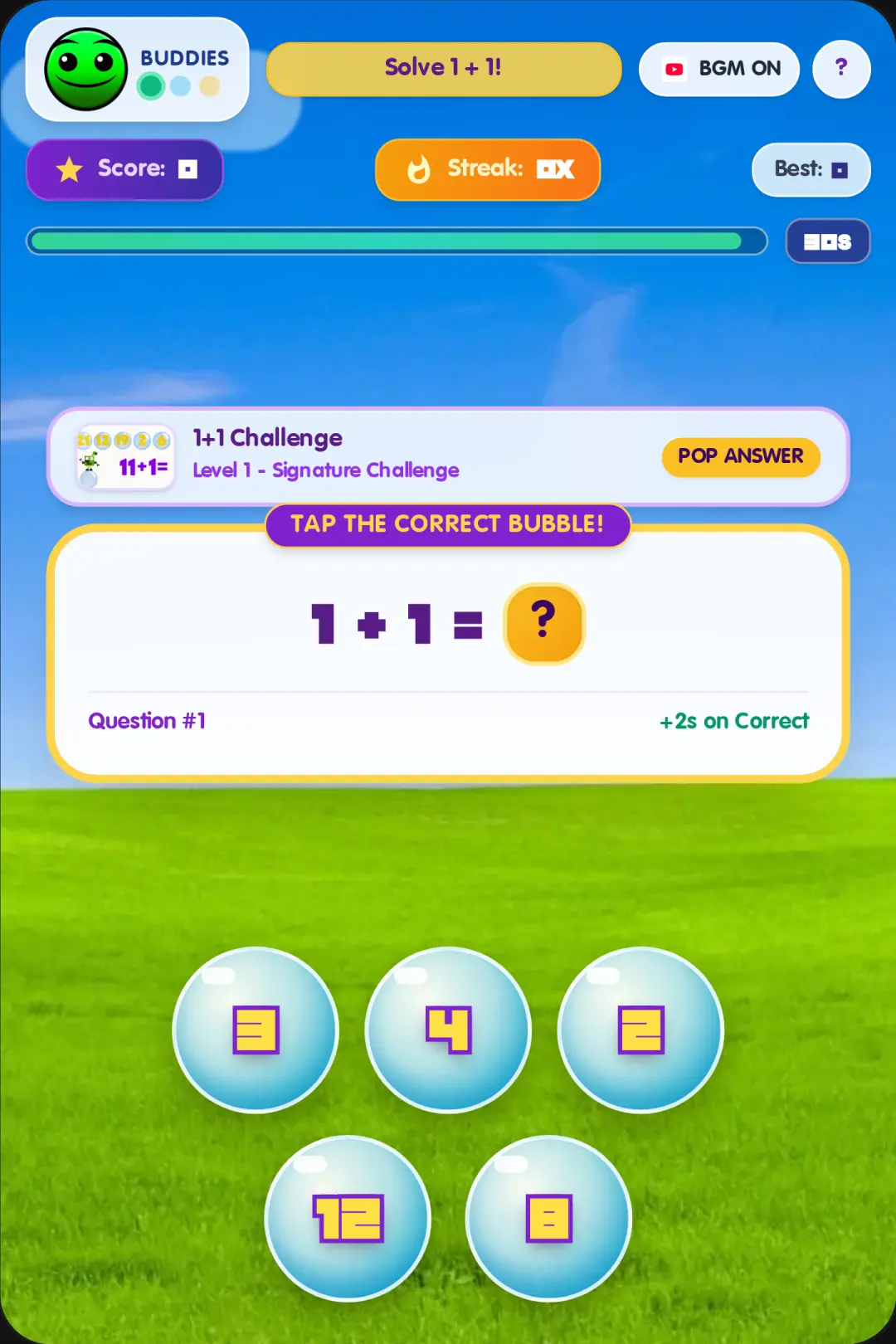 1+1 Math Challenge cover