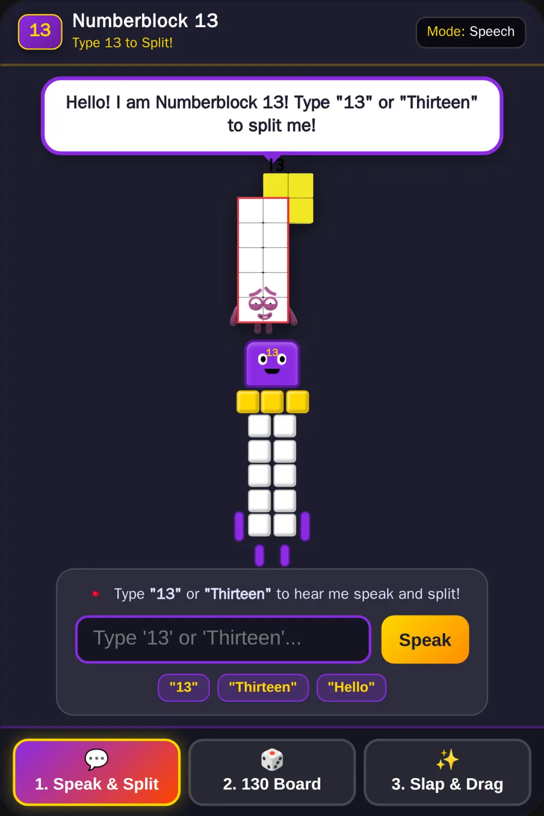 Talking Numberblock 13 cover