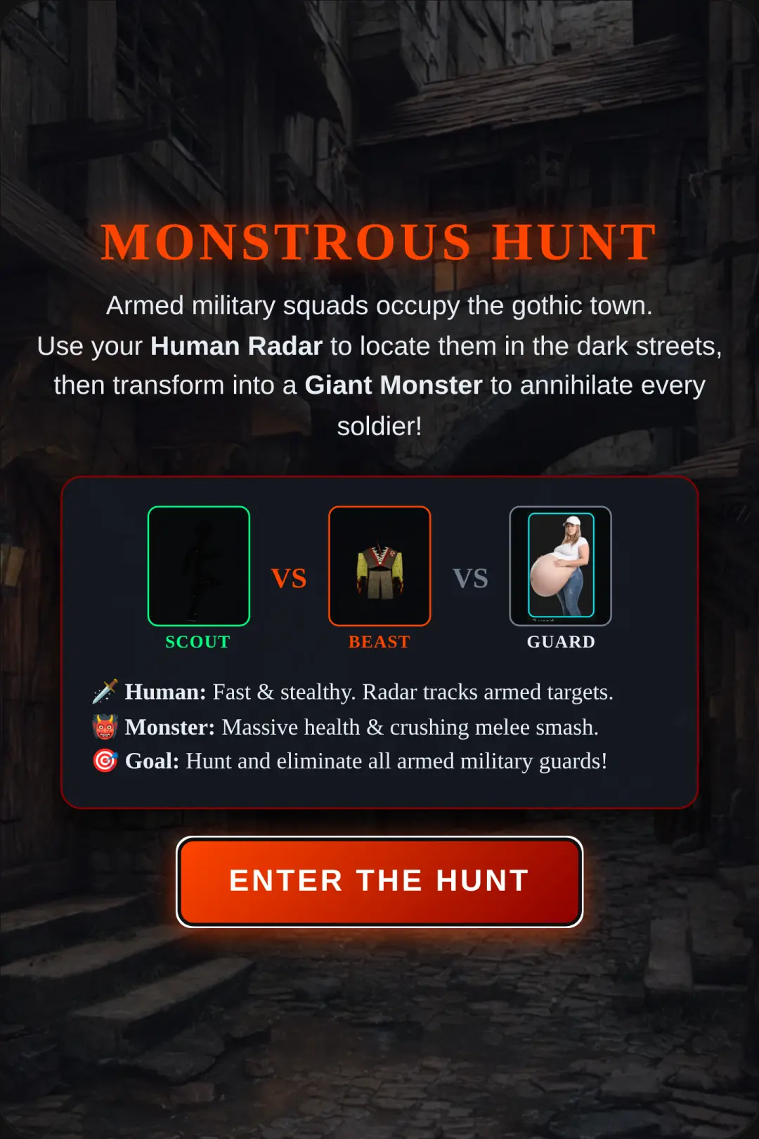 Monstrous Hunt - Dark Fantasy Arena cover