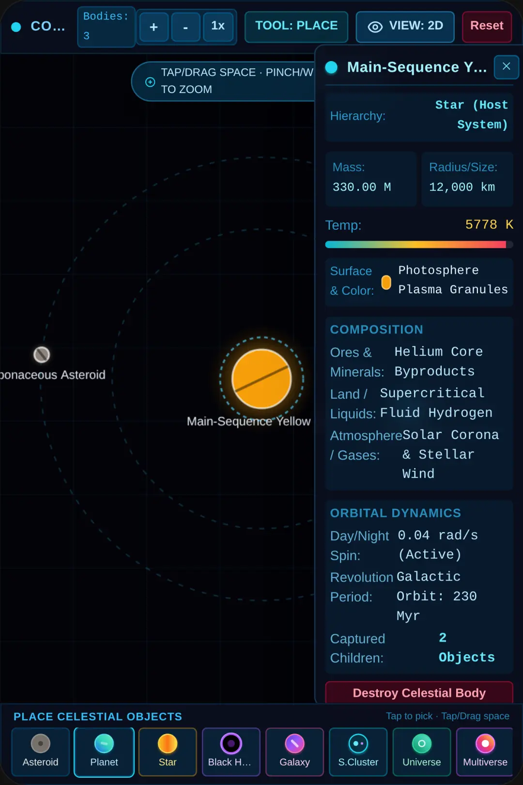 Cosmic Sandbox Simulator cover