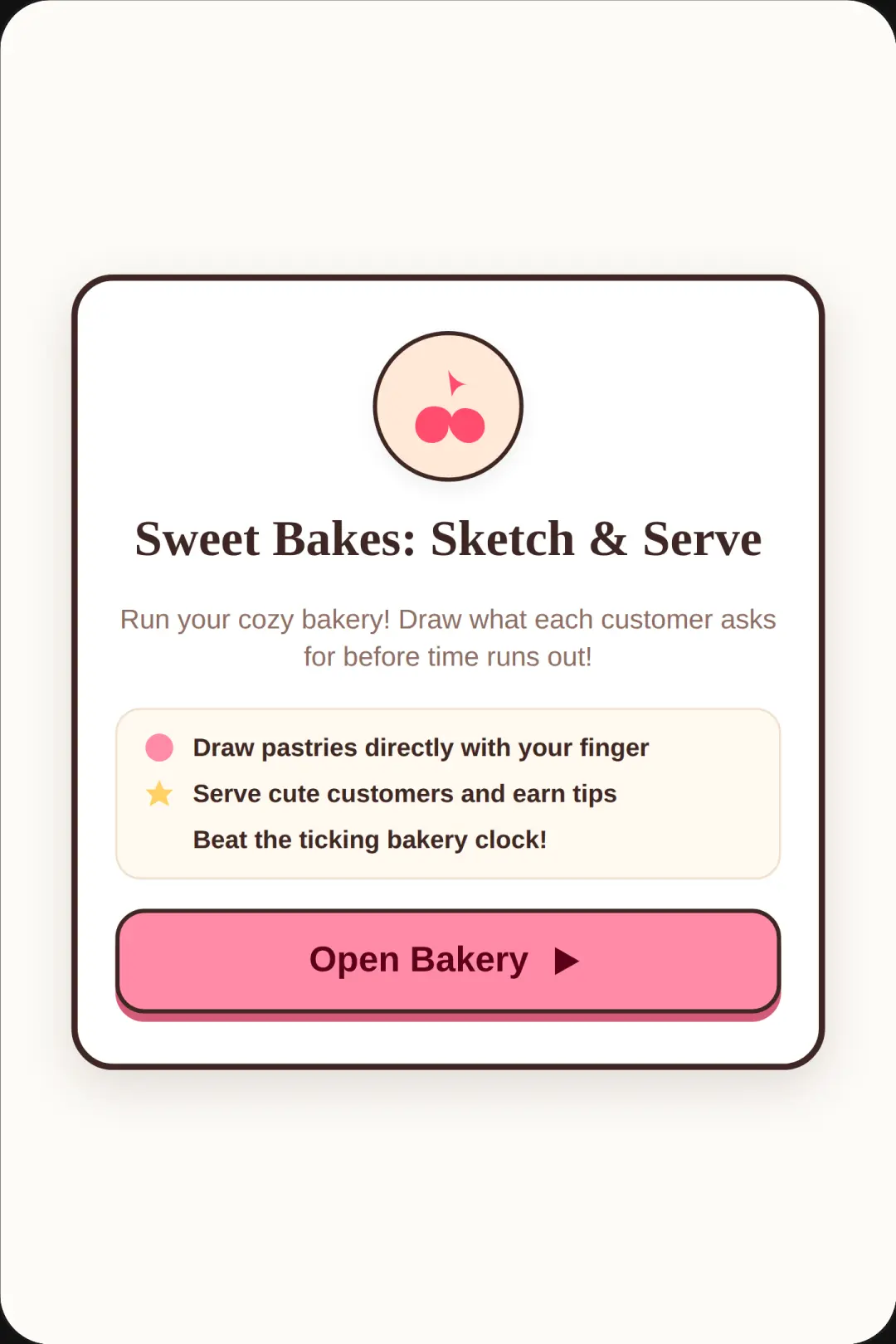 Sweet Bakes: Sketch & Serve cover