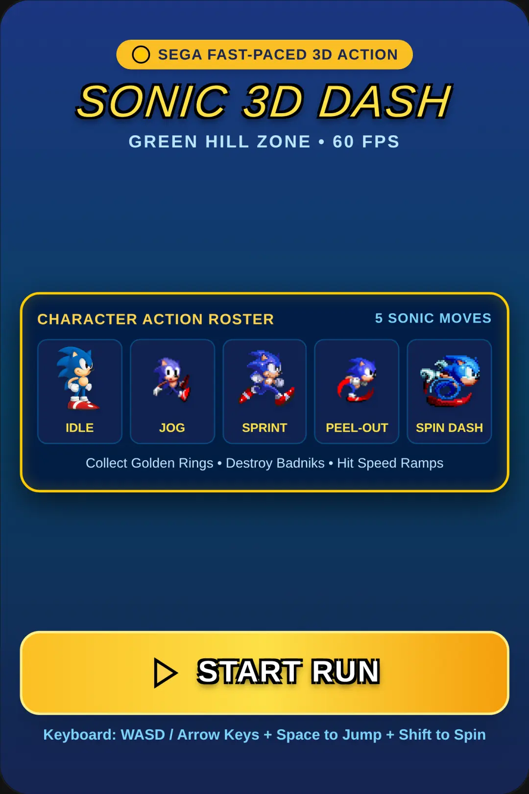 Sonic 3D Dash cover