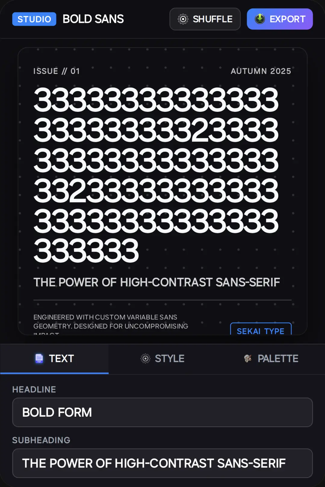 Bold Sans Poster Studio cover