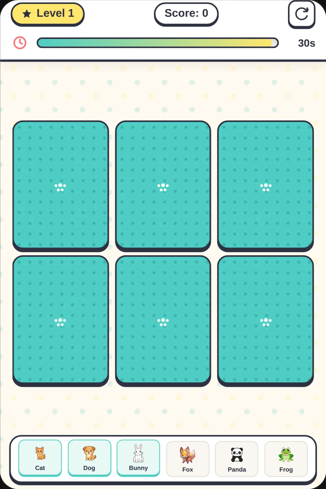 Animal Memory Game cover
