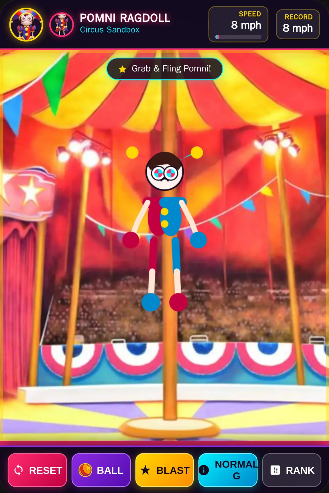 Pomni Ragdoll Circus cover