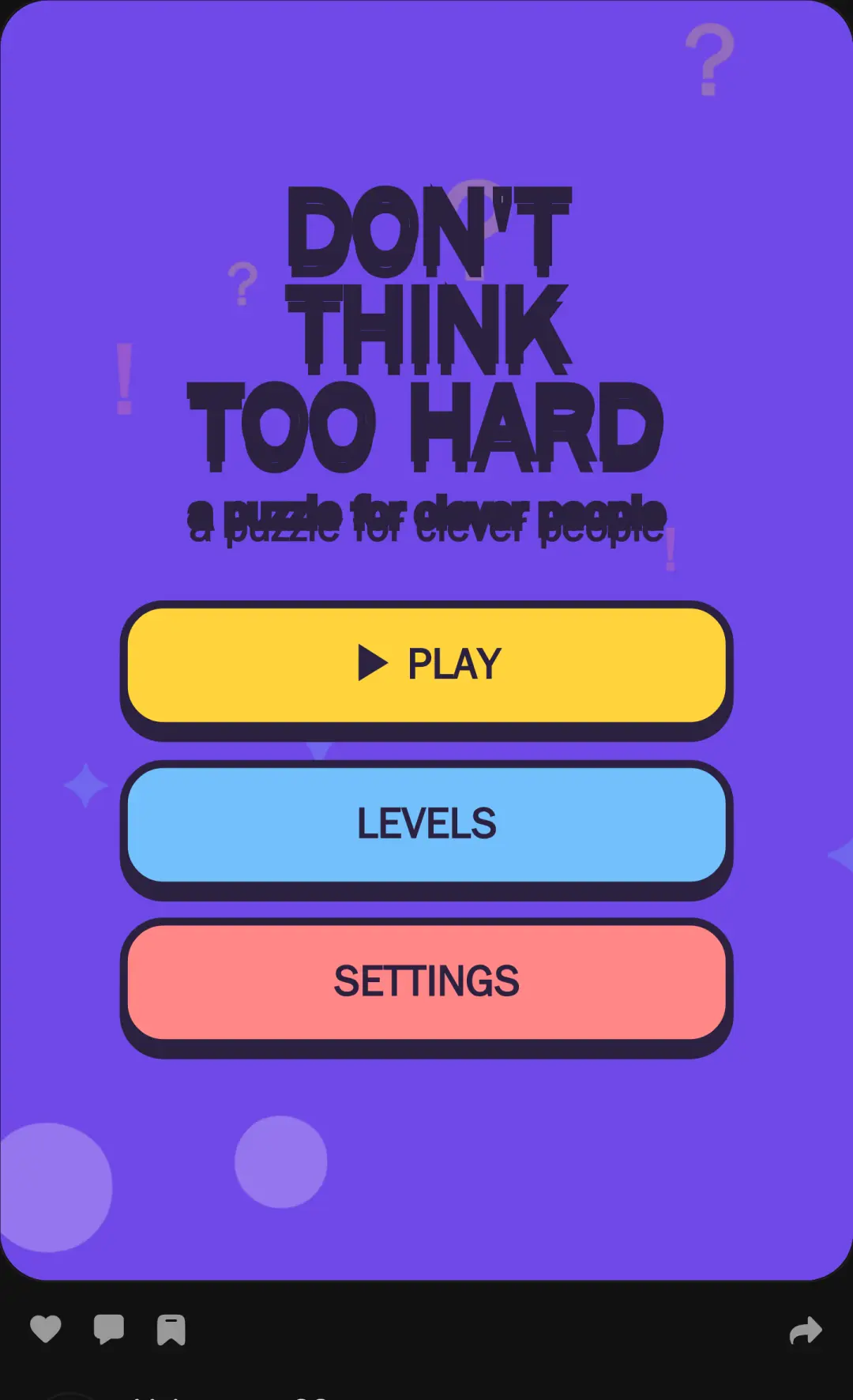 Don't Think Too Hard cover