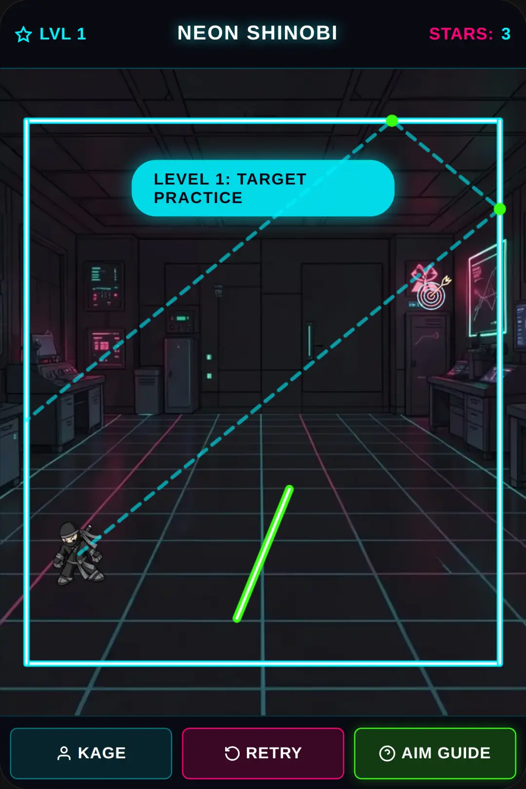 Neon Shinobi: Shuriken Trajectory cover