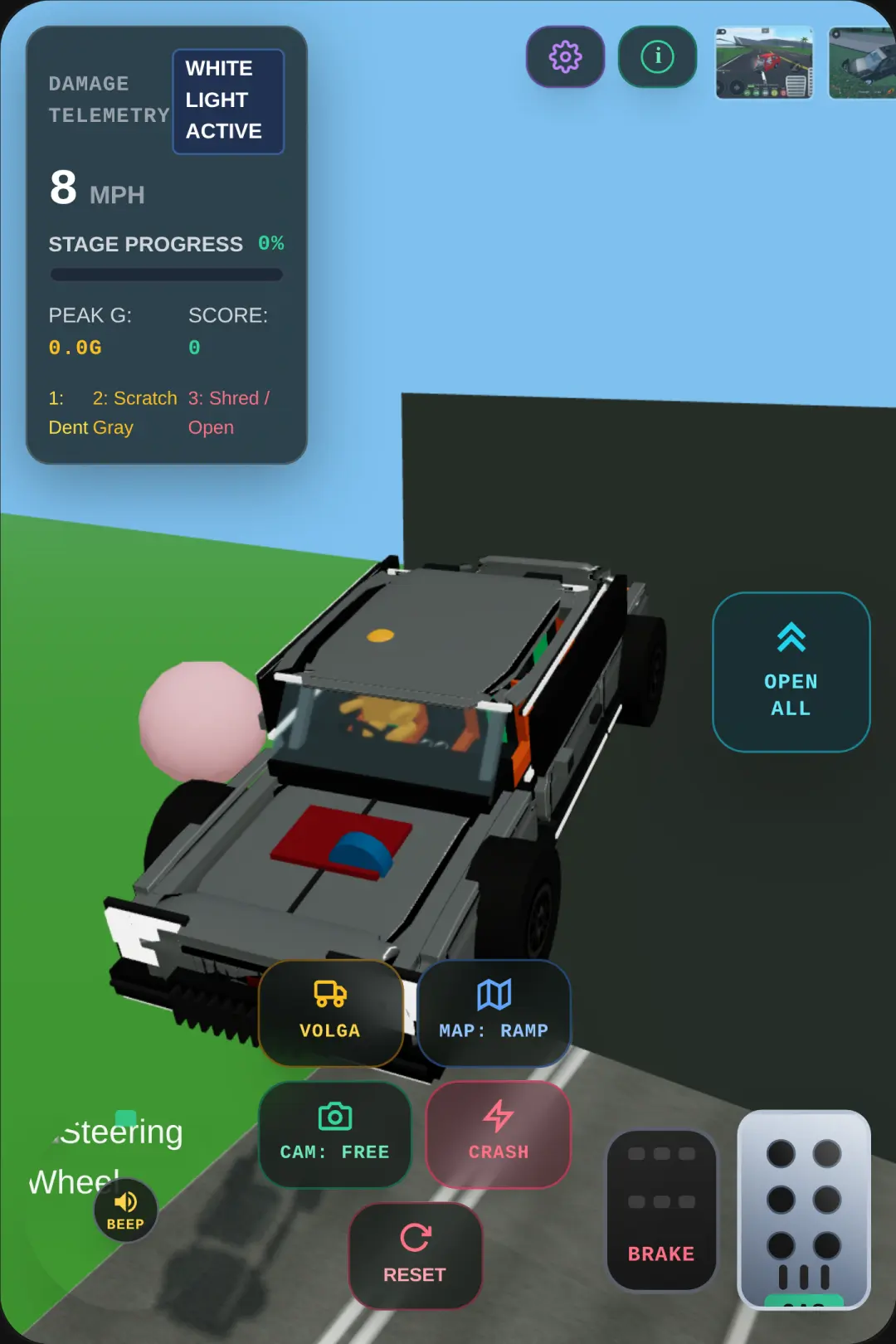 3D Realistic Car Crash & Crusher Machine Simulator cover