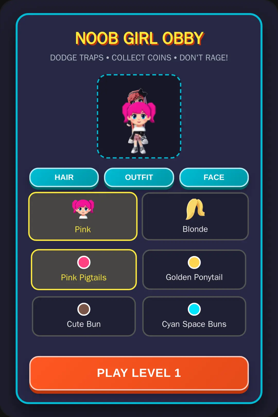 Noob Girl Obby: Trap Run! cover