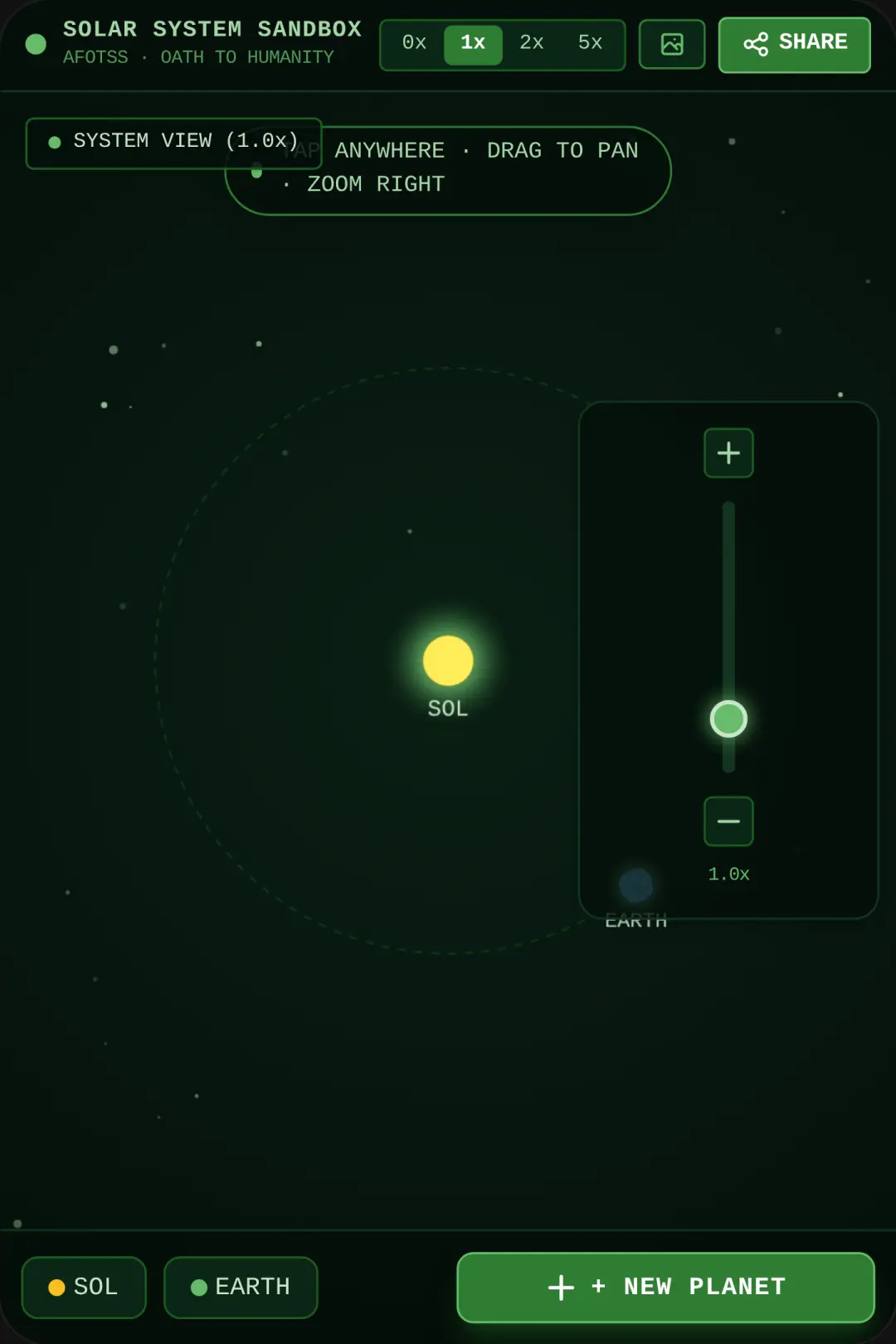 Solar System Sandbox: Oath to Humanity cover
