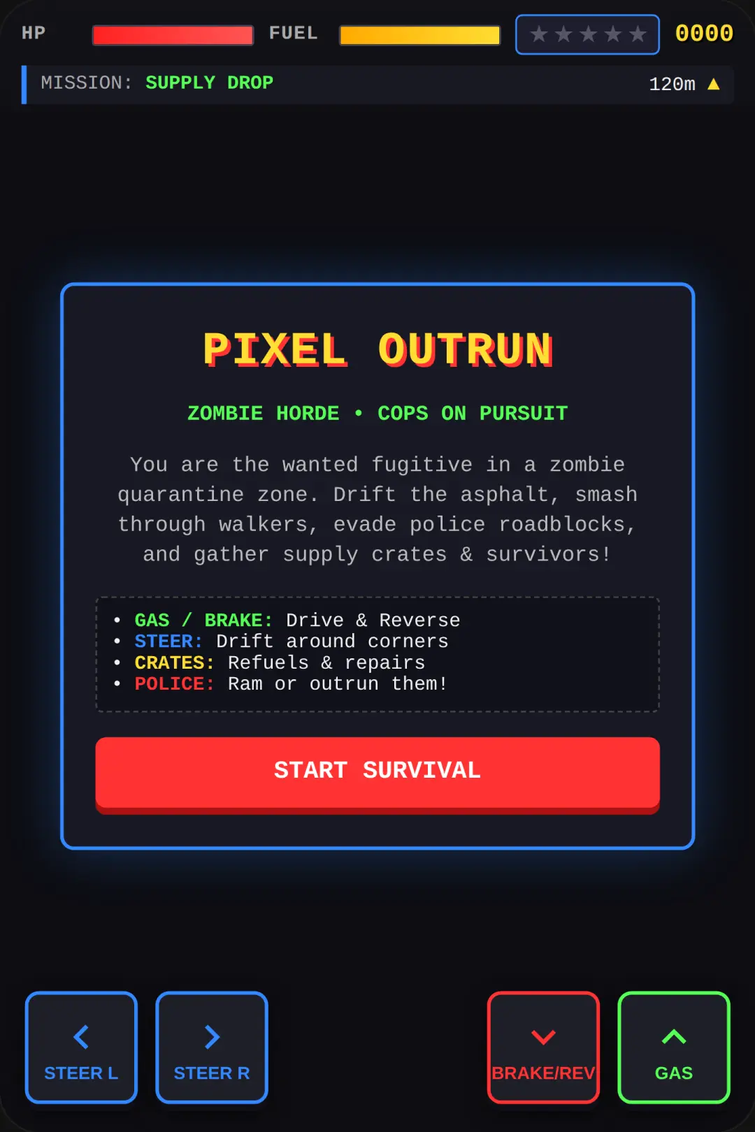 Pixel Rogue: Zombie Outrun cover
