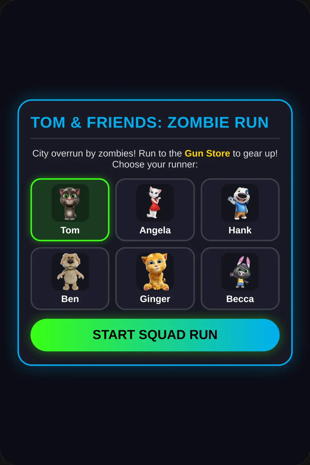 Talking Tom: Zombie City Gun Store cover