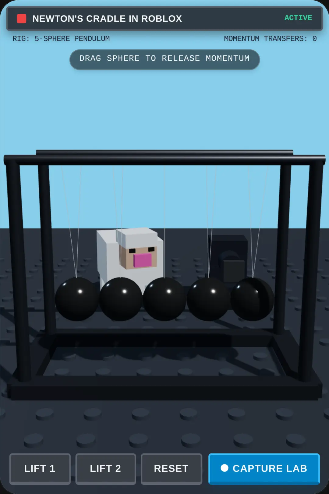 newton's cradle in roblox cover