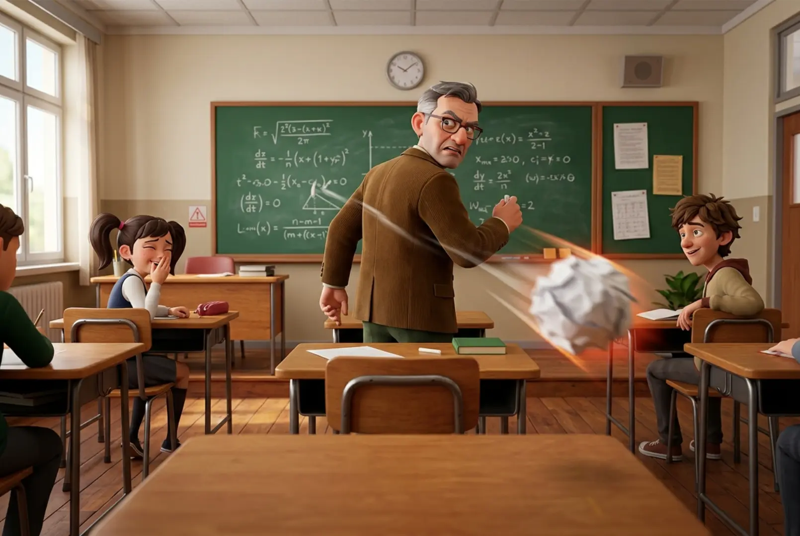 Classroom Chaos 3D(papertoss)