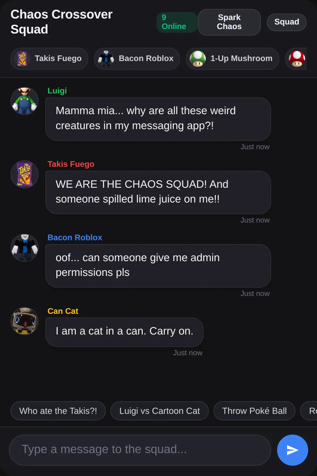 Chaos Crossover Squad cover