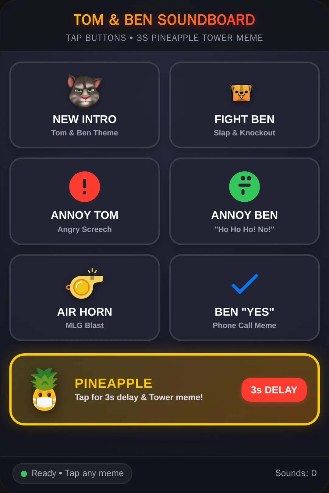 Tom & Ben Meme Soundboard cover