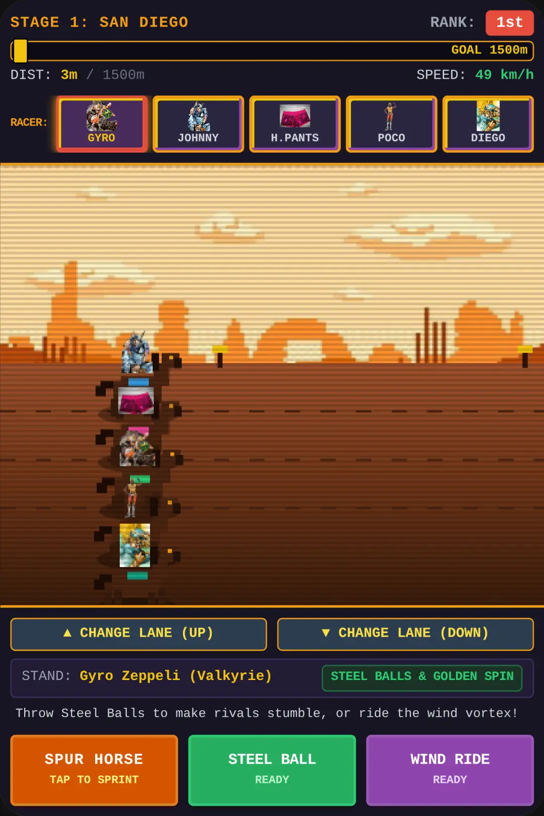 Steel Ball Run - Pixel Grand Prix cover