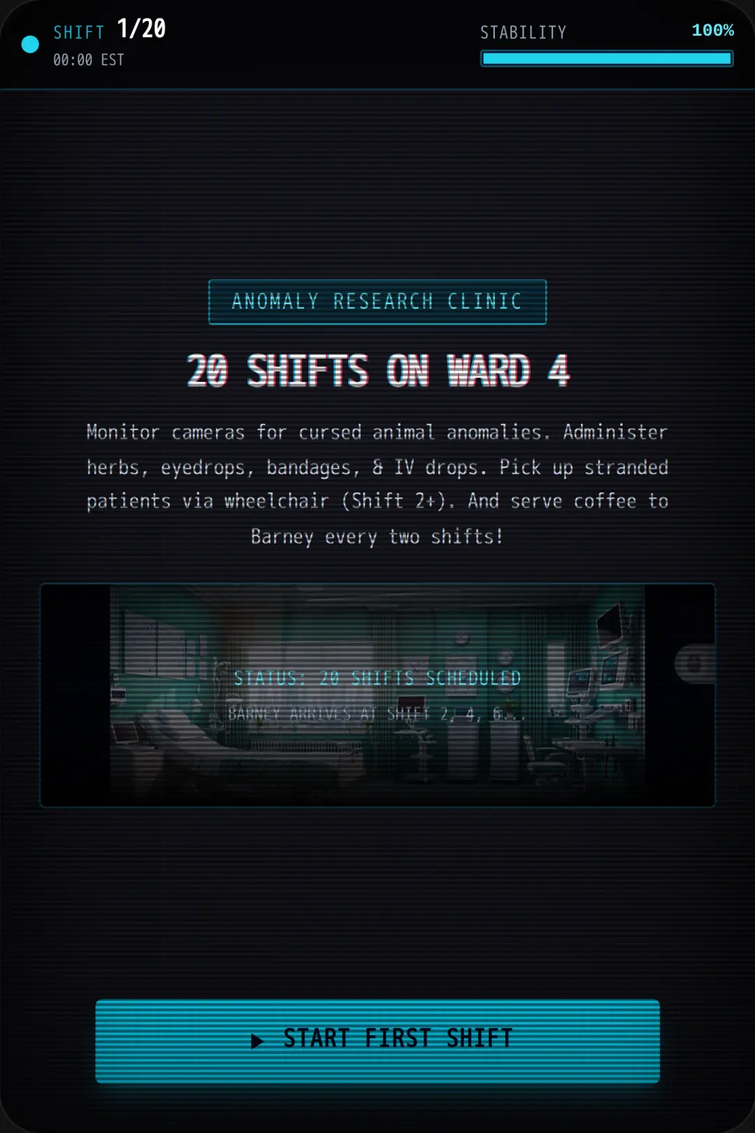 Anomaly Clinic: 20 Shifts cover