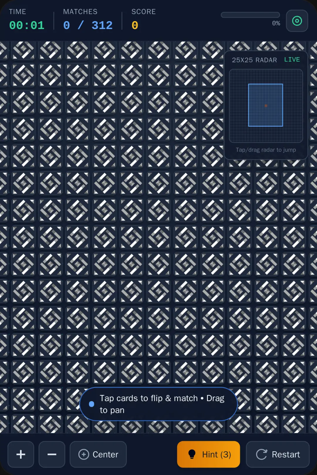 25x25 Memory Matrix cover