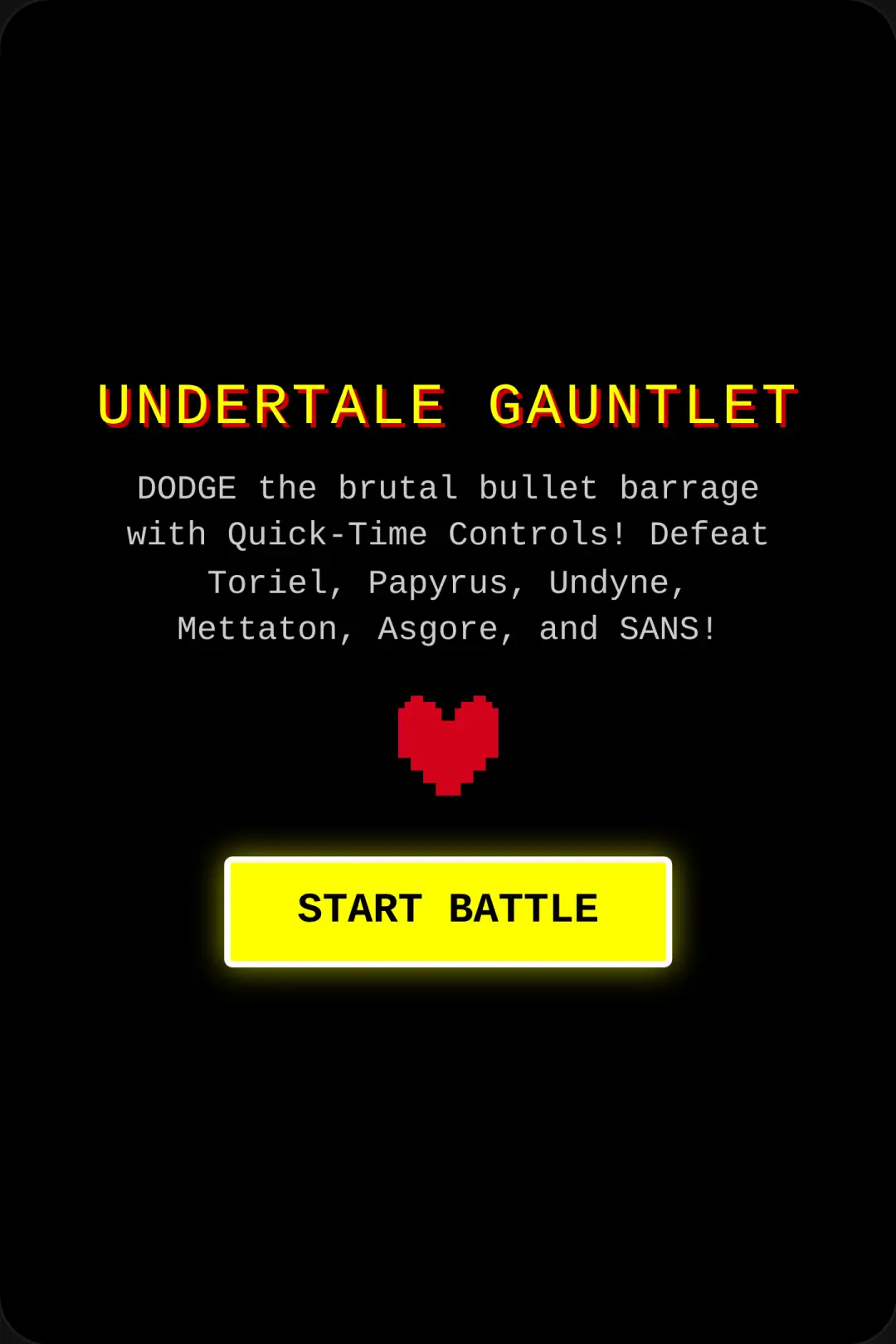 Undertale Boss Gauntlet: Sans Nightmare cover