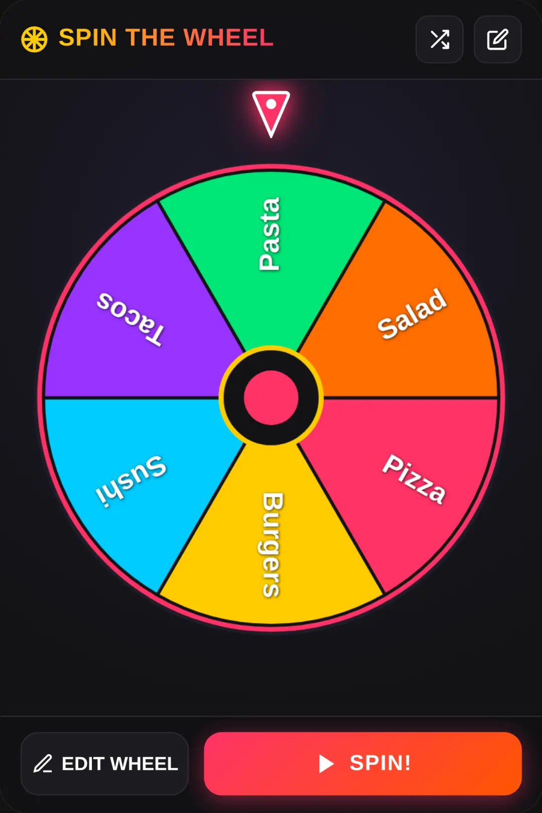 Spin the Wheel cover