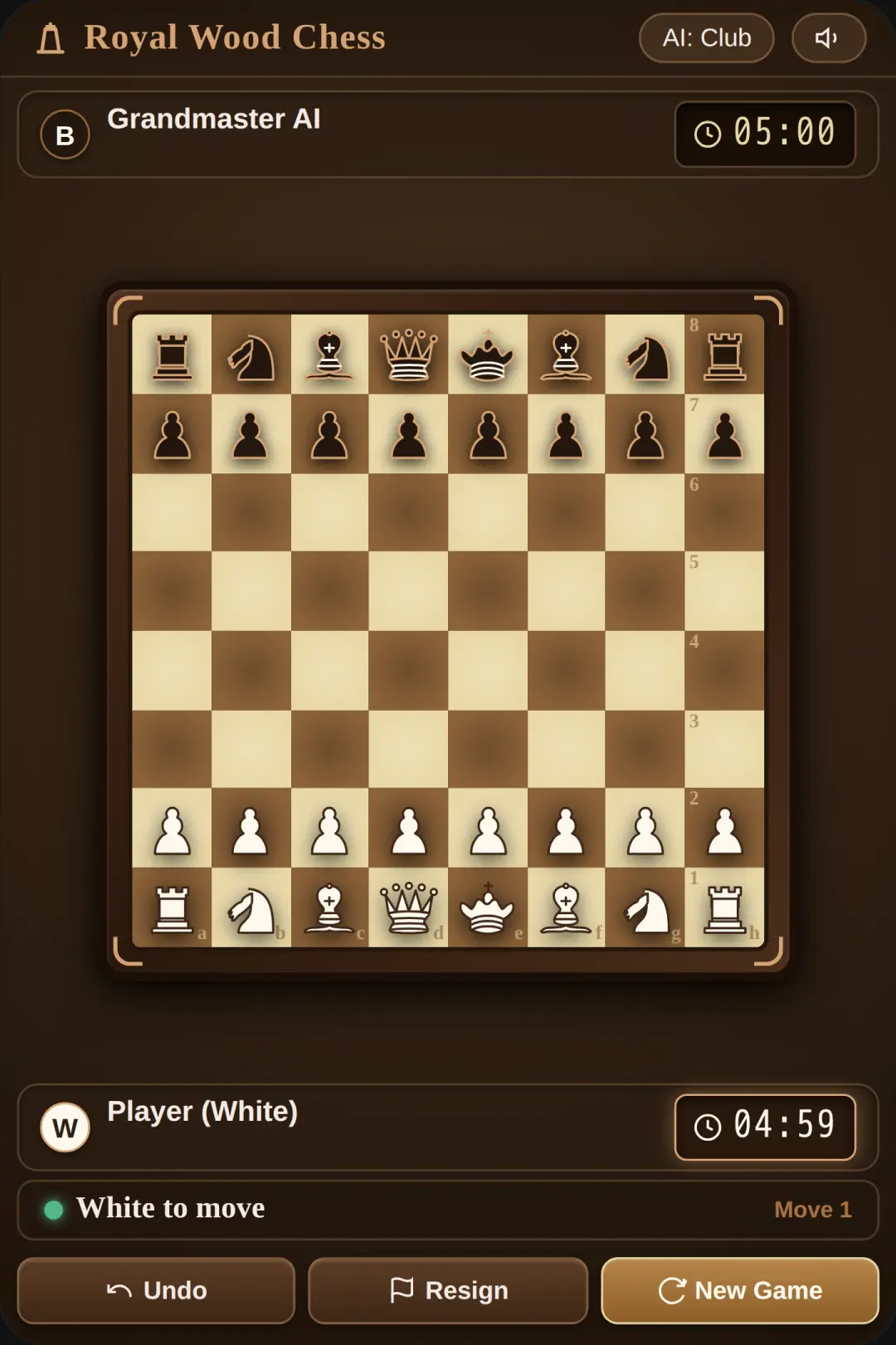 Royal Wood Chess cover