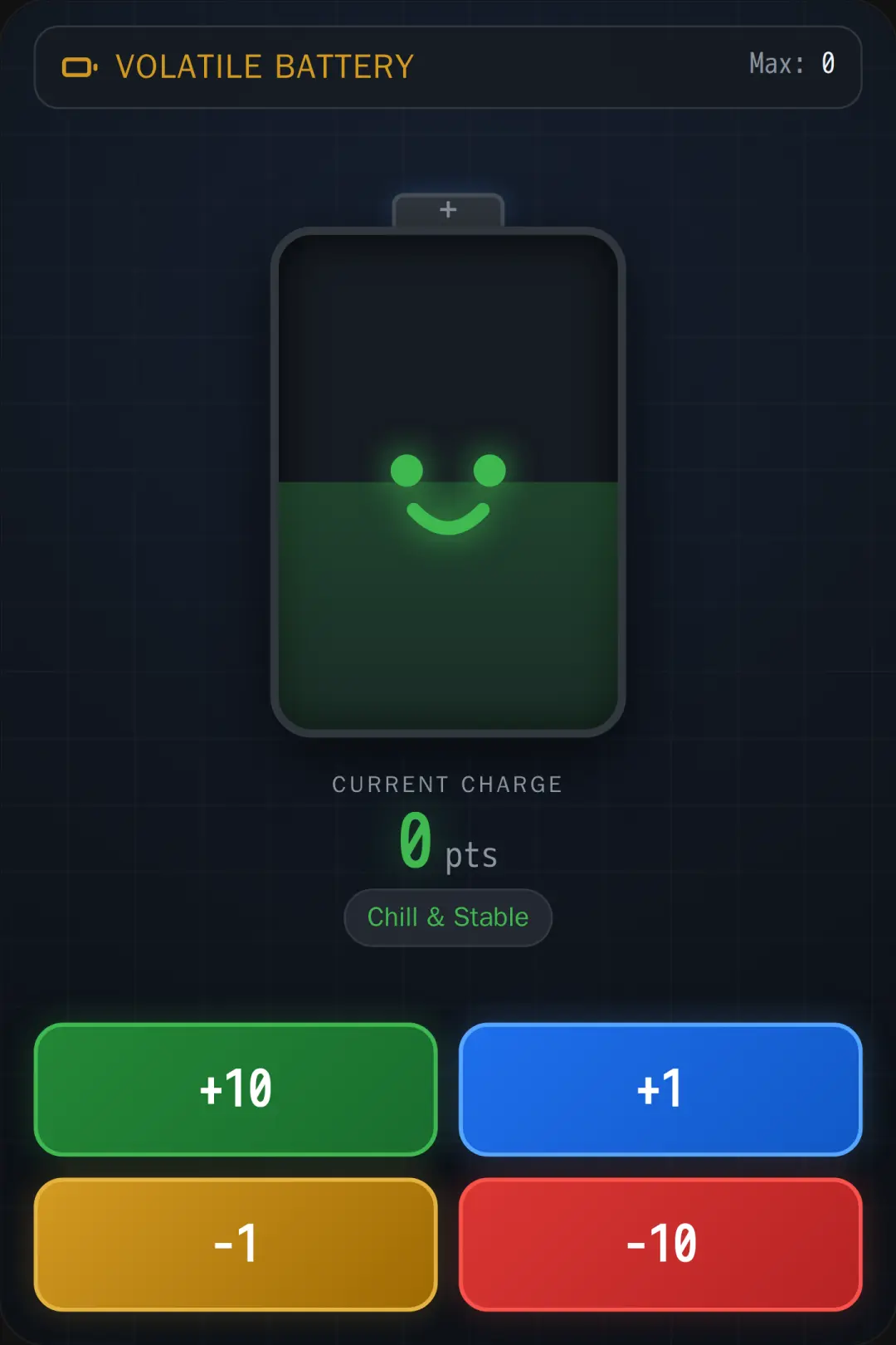 Volatile Battery cover