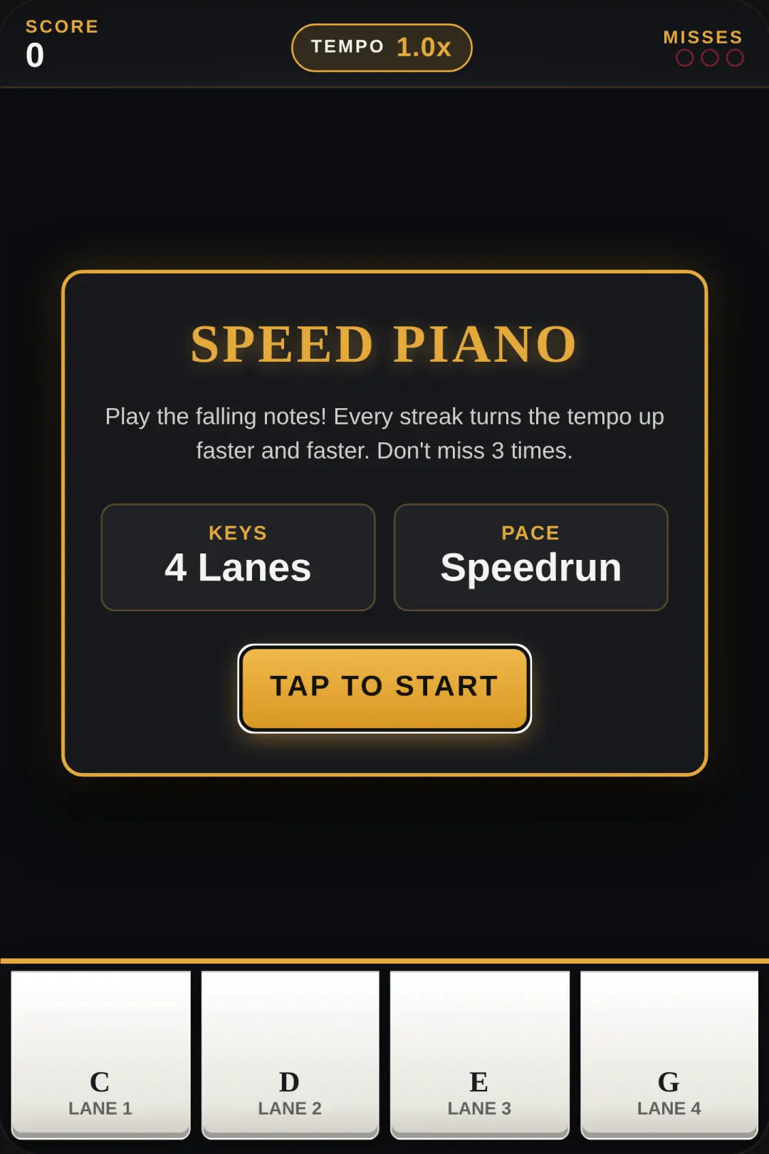 Speed Piano cover