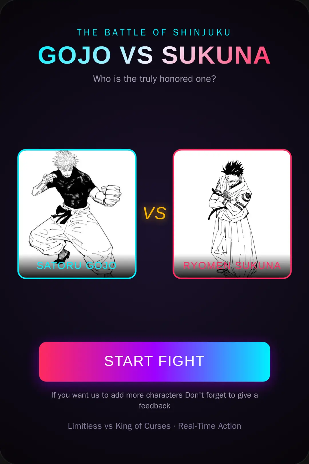 Gojo vs Sukuna: Battle of the Strongest cover