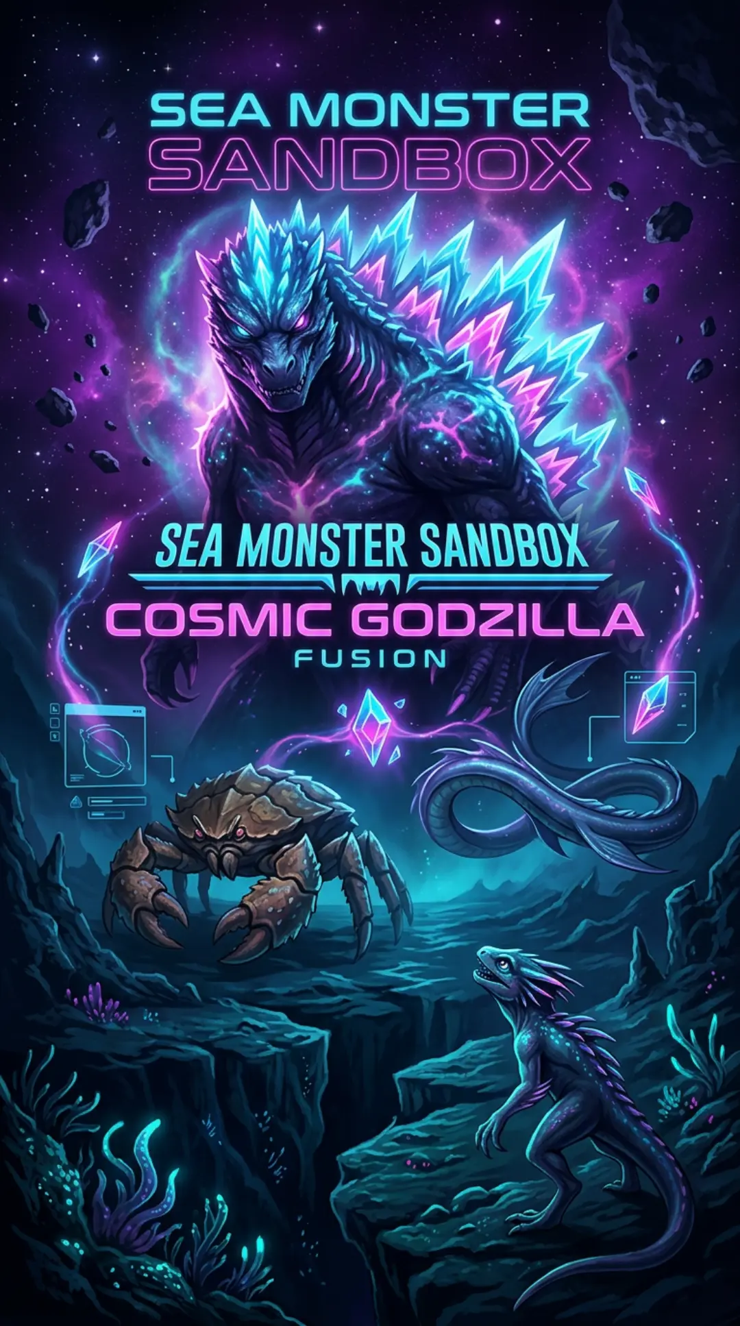 Sea Monster Sandbox: Cosmic Godzilla Fusion cover