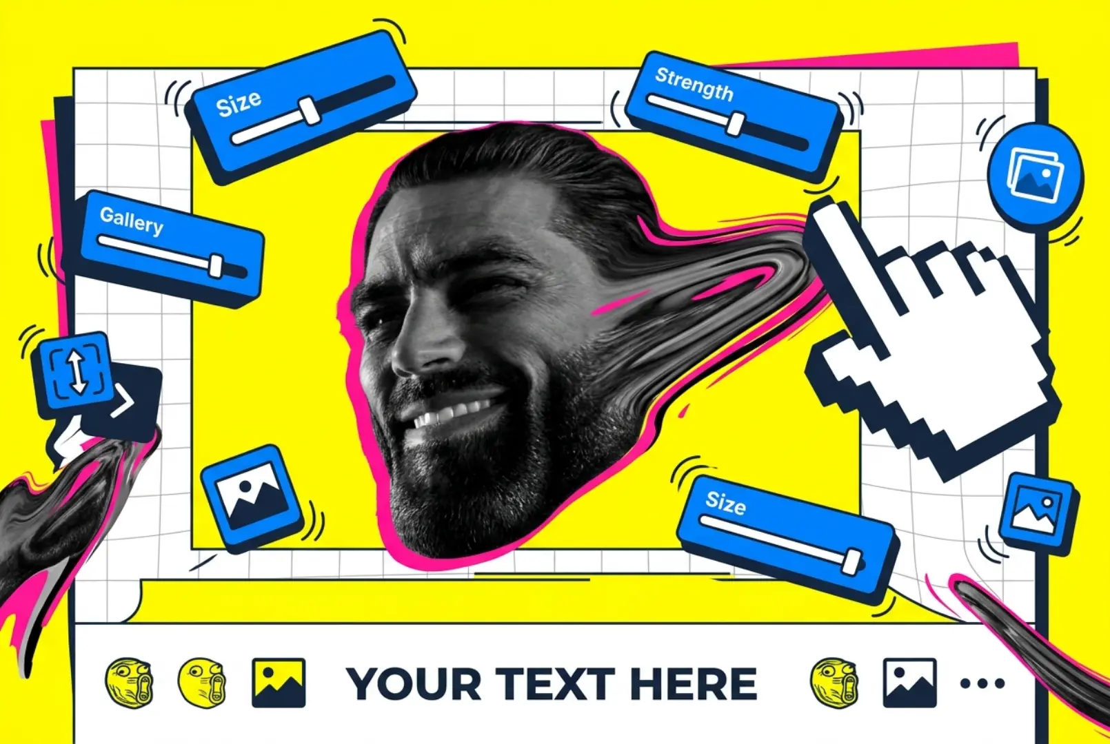 Meme Face Stretcher with idk memes # boredsoImadethis # populartypegame #