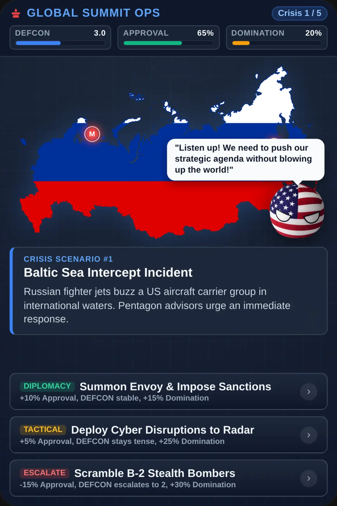 USA vs Russia: Geopolitical Summit cover