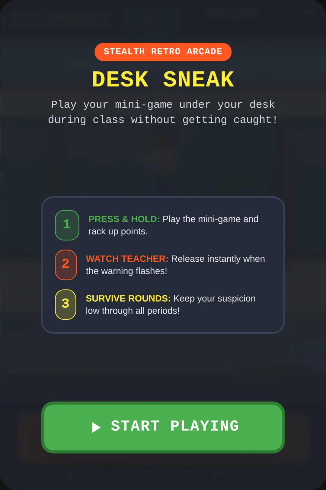 Desk Sneak: Don't Get Caught! cover