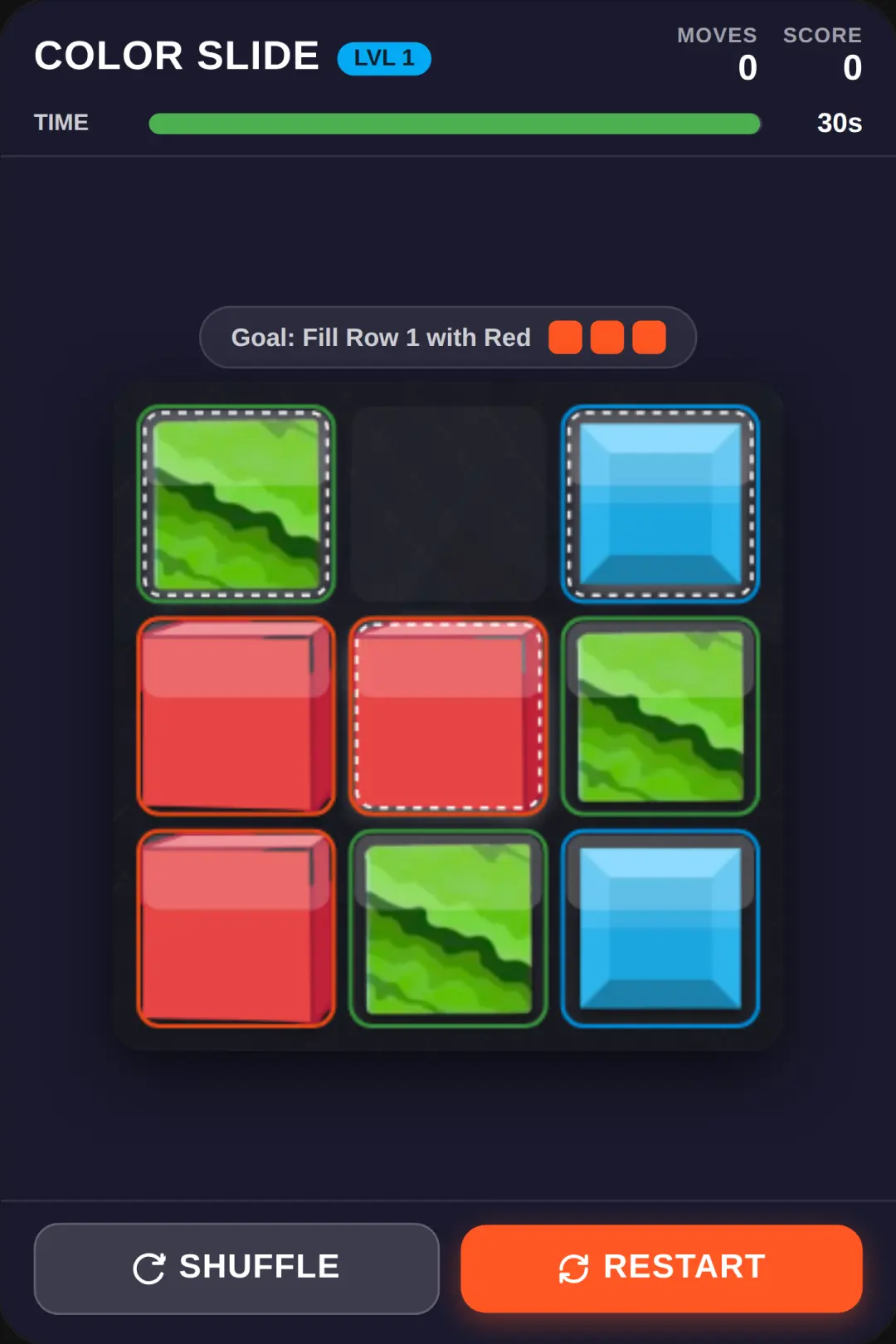 Color Block Slide cover