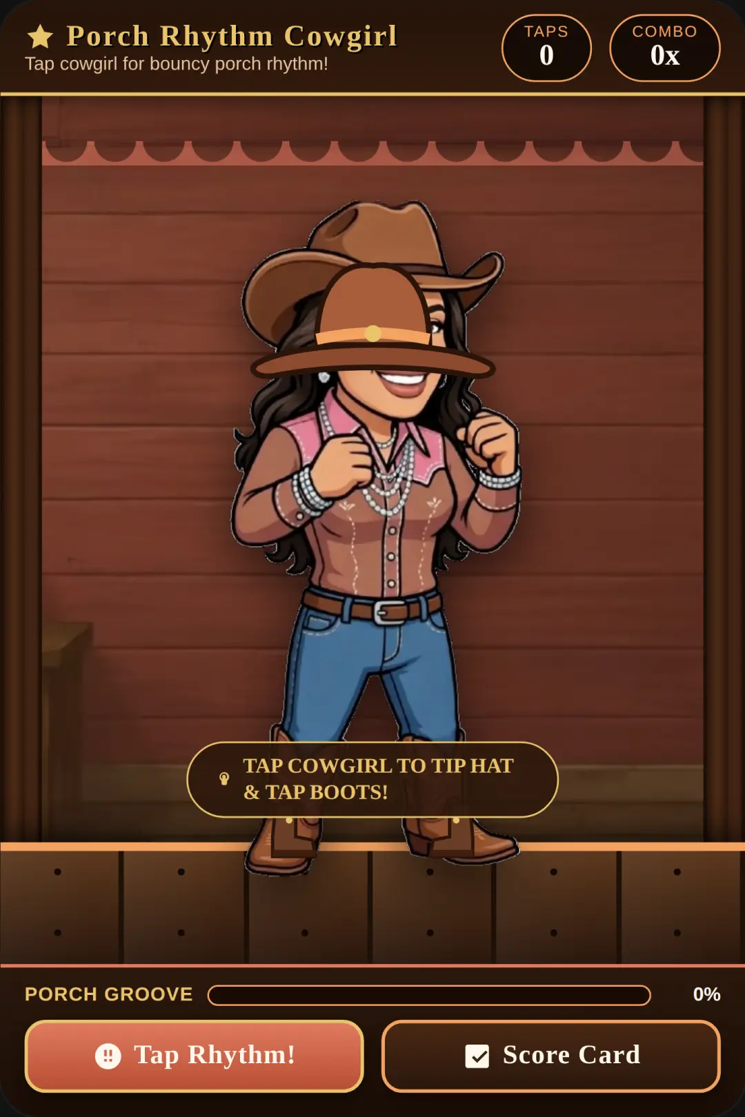 Porch Rhythm Cowgirl cover